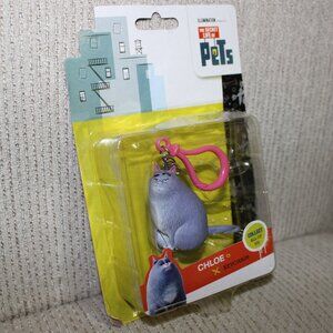 FREE*❤️official Secret Life Of Pets CHLOE THE CAT posable keychain backpack clip